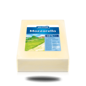 Bild von Mozzarella Pizza Käse Block 40 % 15 Kg block