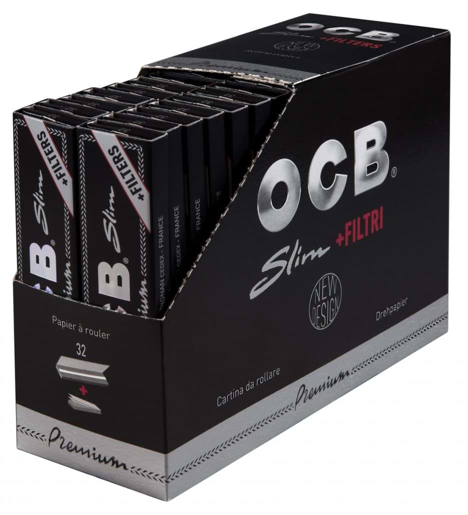 Bild von OCB Schwarz Premium Slim +Tips 32/50